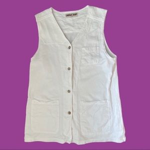 Vintage 1990s sleeveless button-up top/vest